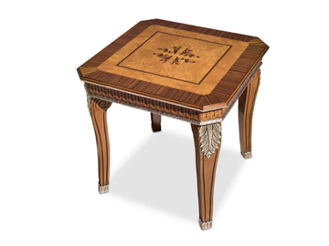 NOBLESSE - Square solid wood high side table by Guerra Vanni - view 2